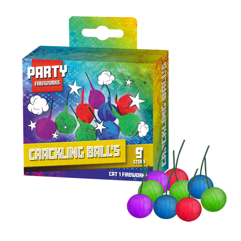 Crackling balls