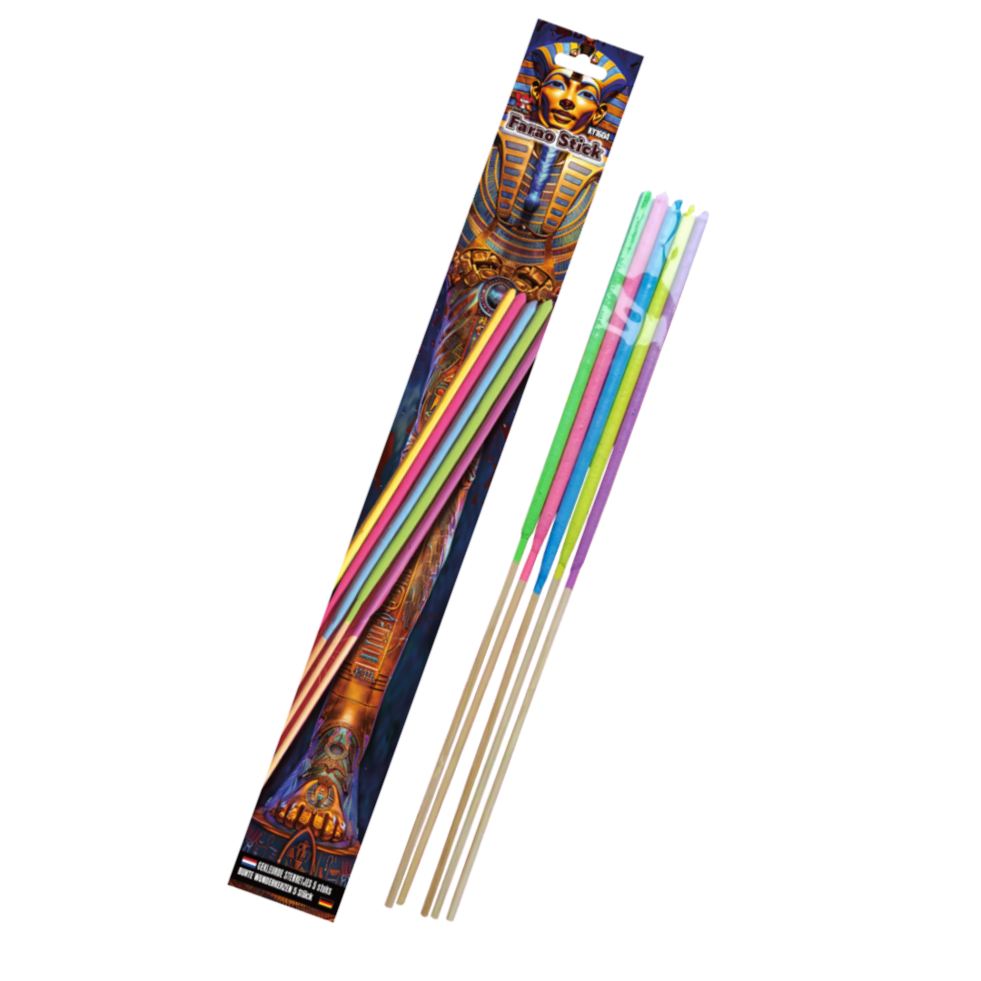 Farao Stick, 5 gekleurde sterren