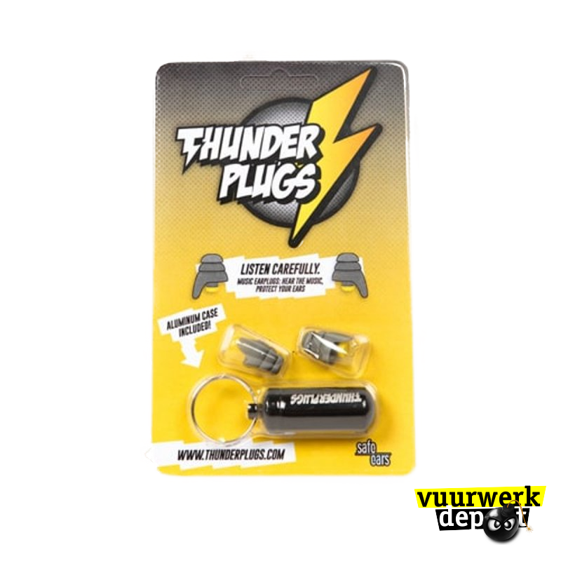 Thunderplugs Oordopjes (met sleutelhanger bewaardoosje)_